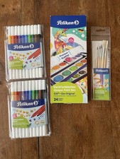 Pelikan Set: Deckfarbkasten 24 Farben, 2 Packungen Colorella Duo und Pinselset