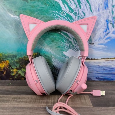Razer Kraken Kitty Edition Quartz Pink USB Gaming Headset RGB Katzenohren OVP