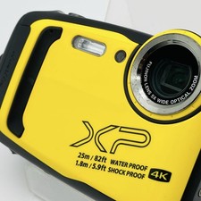 Fujifilm FinePix XP140 Yellow Waterproof Camera  Battery, Charger, USB, Strap