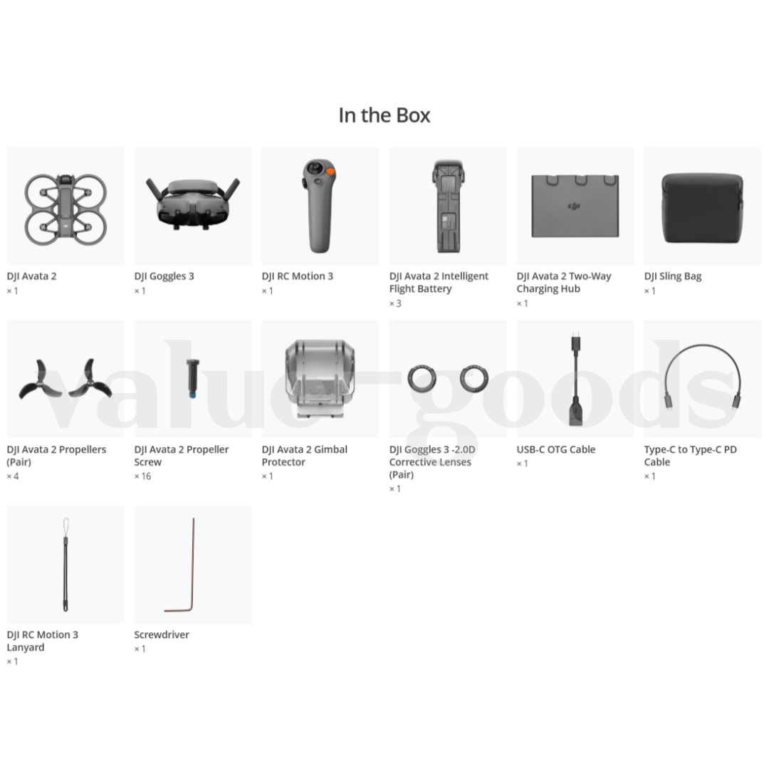 NEW] DJI Avata 2 Fly More Combo Drone(3 Batteries)+RC Motion3+