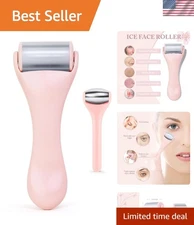 Portable Ice Roller for Face & Eyes - 2-Pcs Pink Set for Refreshing Skin