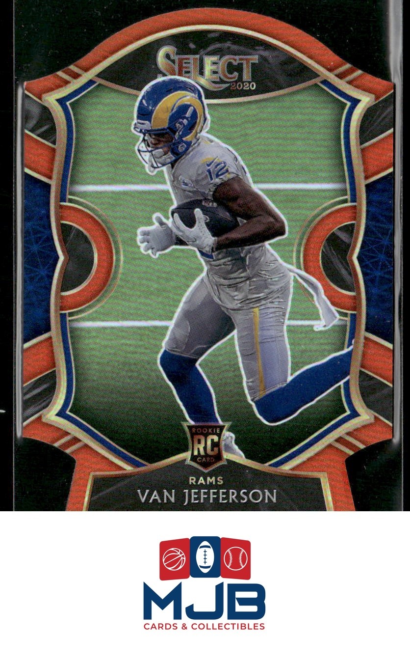 2020 Panini Select Van Jefferson Orange Prizm Die Cut Rookie #71