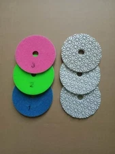 power tools accessories 5" diamond pad 3 step for stone quartz granite marble