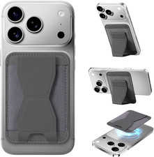 For Magsafe Wallet with Adjustable Stand Grip,5 Card Elasticity Holder Stronger