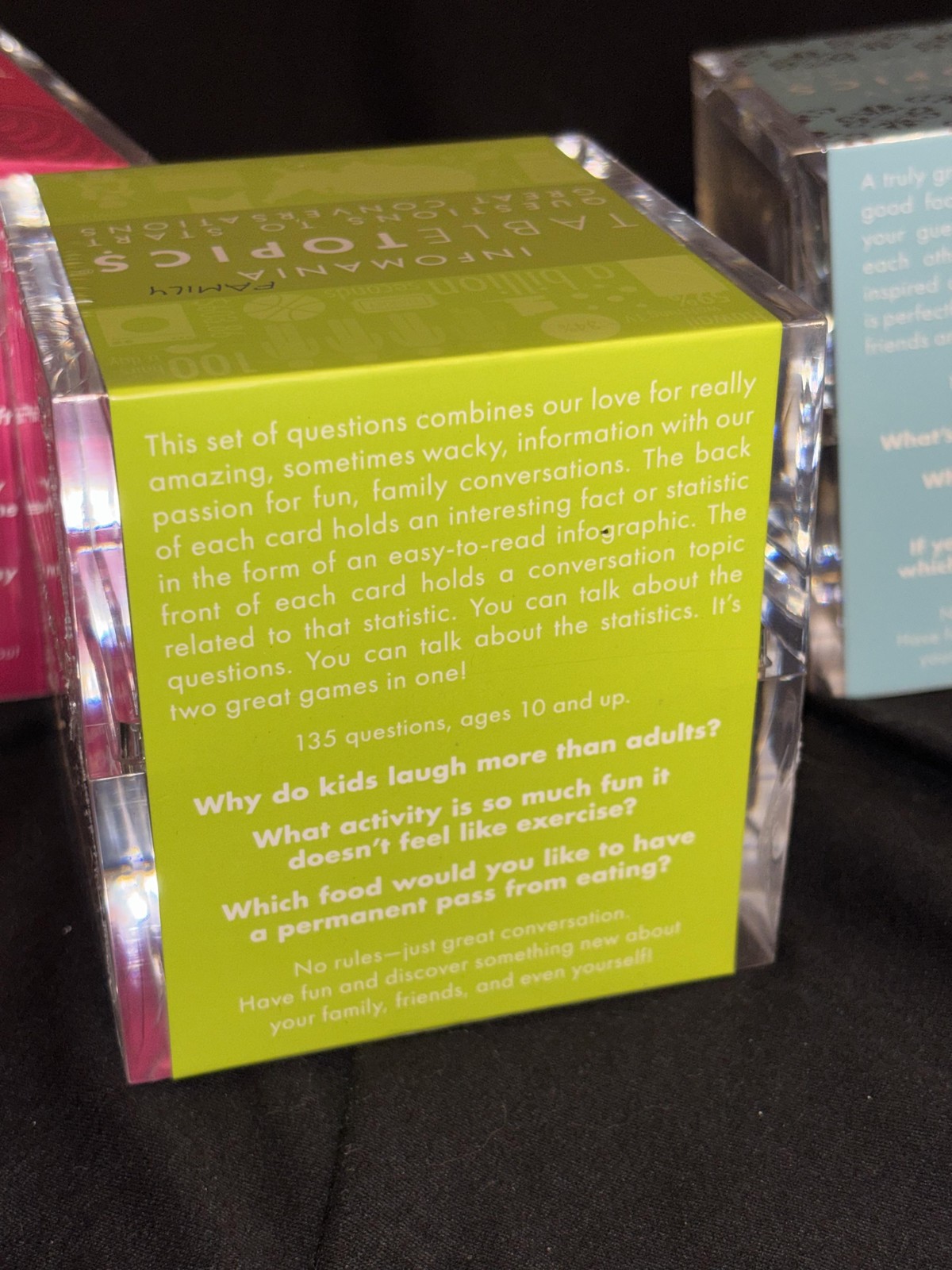 TableTopics Dinner Party Gratitude Infomania Family Conversation Decks Lot 3 thumbnail 6