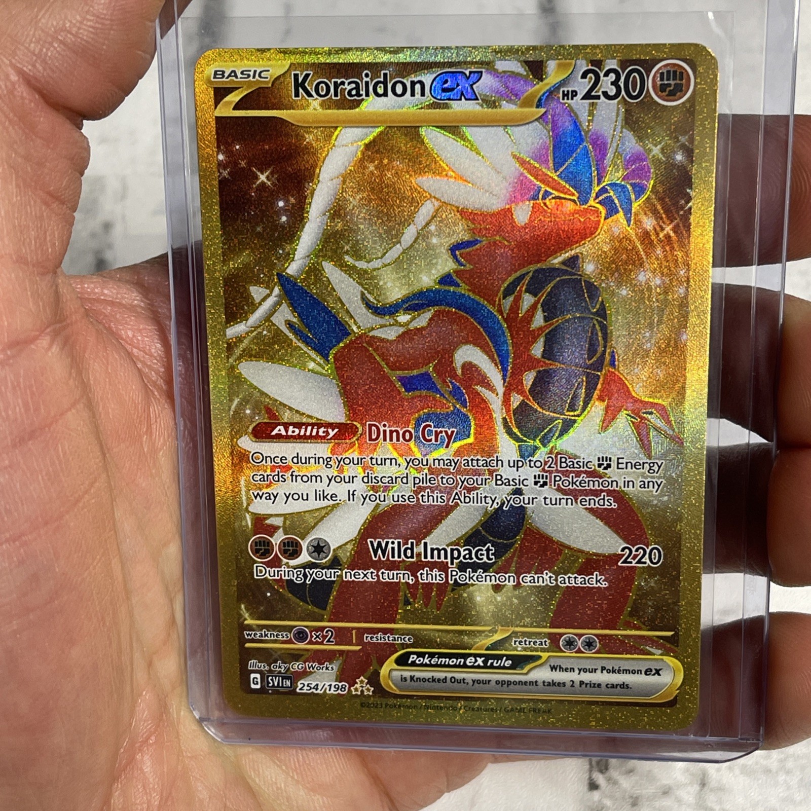 Koraidon ex 254/198 Hyper Rare Scarlet & Violet Pokemon Holo NM/MT Pokémon TCG