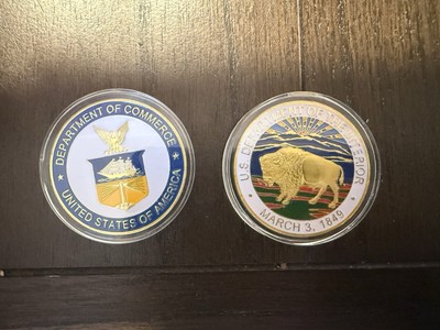 U.S. Government Agency Department of Interior Challenge Coin