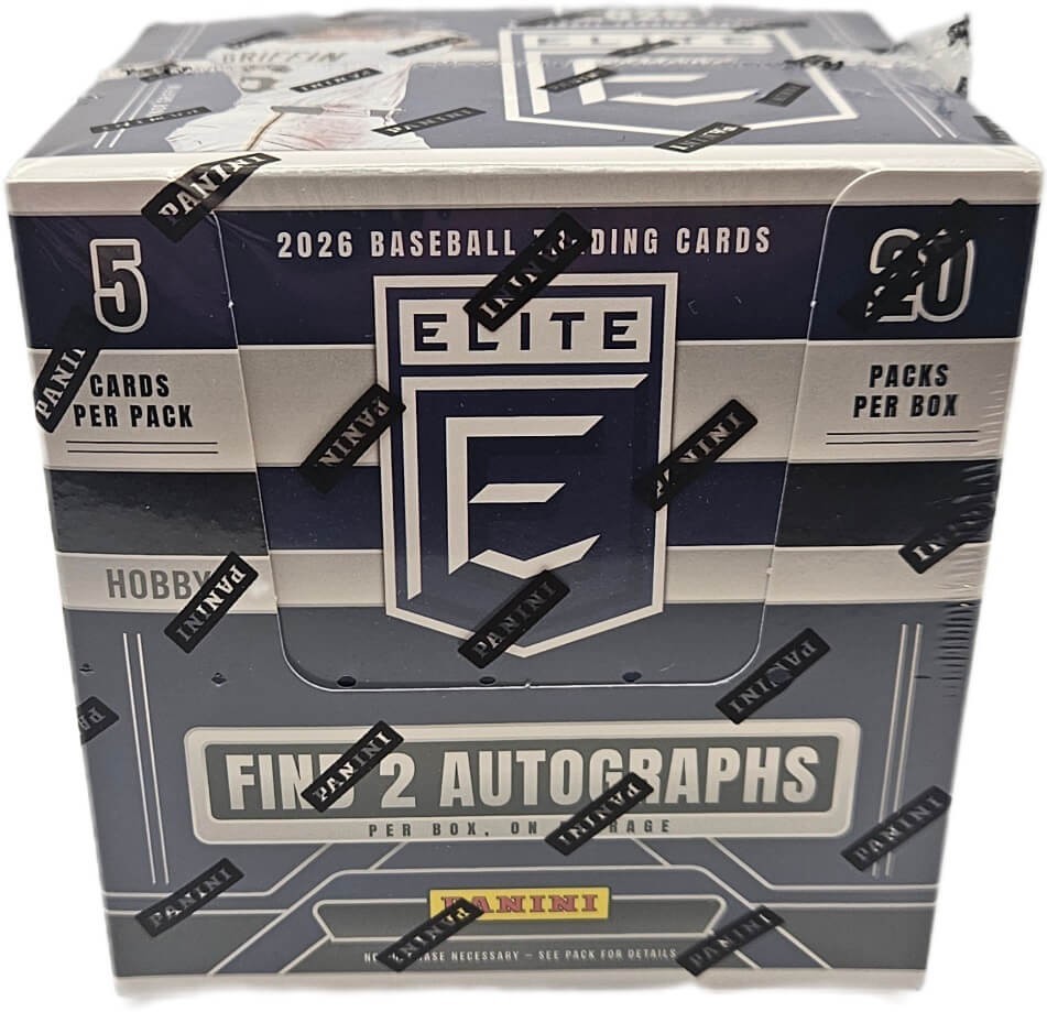 Layout Factory Box 2026 Panini Donruss Elite Baseball Factory Sealed Hobby Box 20 Packs 2 ...