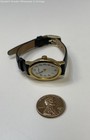 Timex Gold Tone Black Leather Band Ladies Watch 11.4g — photo 2