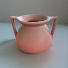 1928 Rookwood Pottery Pink Matte Vase Double Handles Shape 354 Arts & Crafts 3x5
