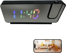 HD Clock Camera has Colour Projection, Alarm, Clock, and Camera in One, with ...