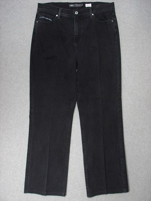 SD01459 2011 **LEVI'S** 512 BOOT CUT WOMENS JEANS sz14M BLACK (rehem 34x31)