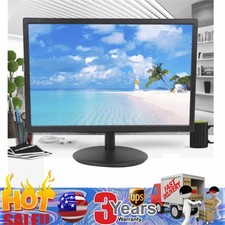 LED Monitor 19 inches Desktop Computer PC Monitor 16:10 HDMI VGA With Cables
