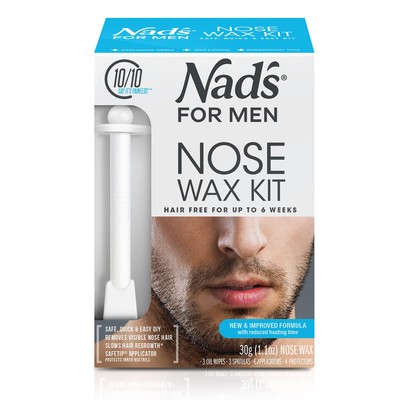 Nad's For Men Nasenwachs Set, Nasenhaarentfernung, Nasenwachs, Wachsset inkl. 30g