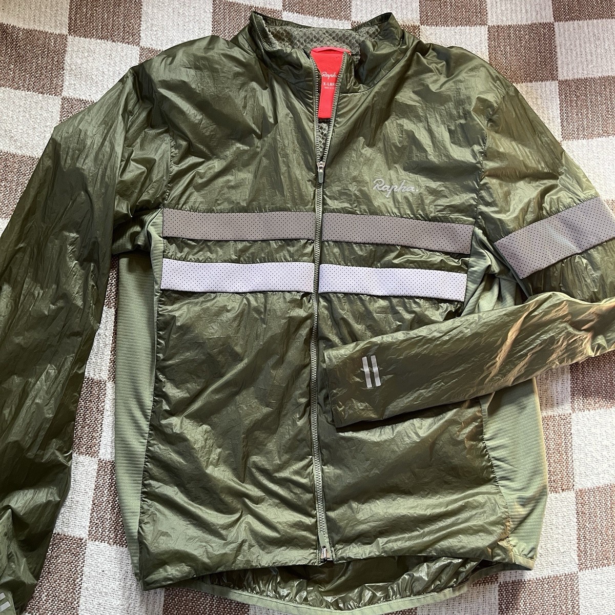 Rapha Brevet insulated cycling jacket windbreaker XL Men olive