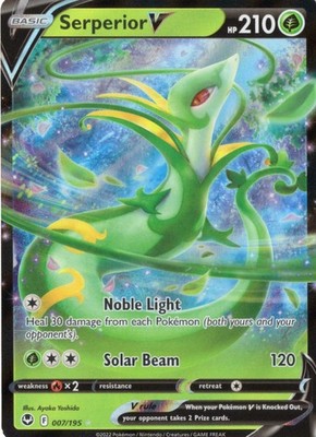 Serperior V Holo Ultra Rare SWSH12: Silver Tempest 007/195 NM
