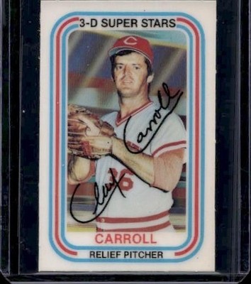 1976 Kellogg's 3-D Super Stars #6a Clay Carroll