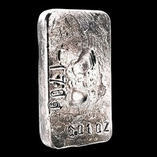 Hand Poured Pure Refined 999 Silver Bullion Bar - 6.01 oz  Or 170g Total Weight 84.47 per troy oz