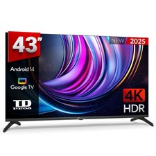 TD Systems M43C21GLE - Smart TV 43 pulgadas 4K Hey Google Official. Televisor An