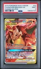 2019 POKEMON SUN & MOON COSMIC ECLIPSE #22 CHARIZARD & BRAIXEN GX PSA 9