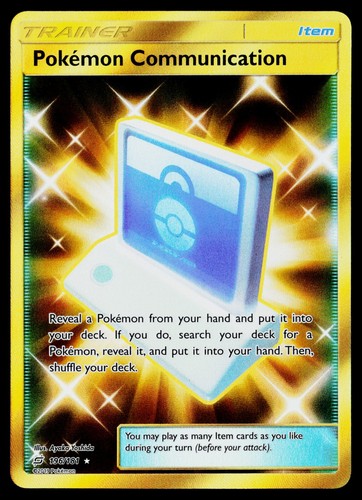 Pokemon Communication 196/181 SM Team Up 2019 Pokemon Secret Rare Holofoil NM