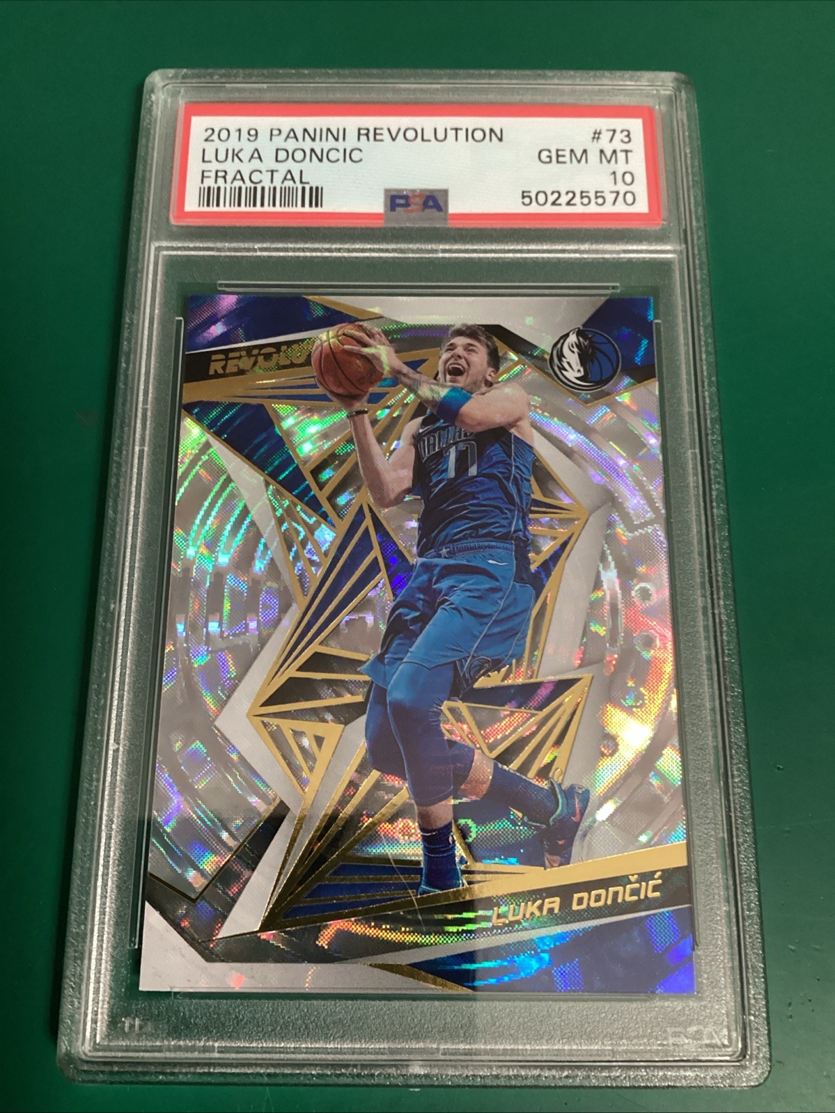 2019-20 Panini Revolution Fractal #73 Luka Doncic PSA 10 GEM MINT 5570
