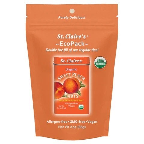 Сладкие фруктовые пироги с персиками и пастилки StClaires Organics в эко-упаковке по 3 унции Пастилки 2090₽