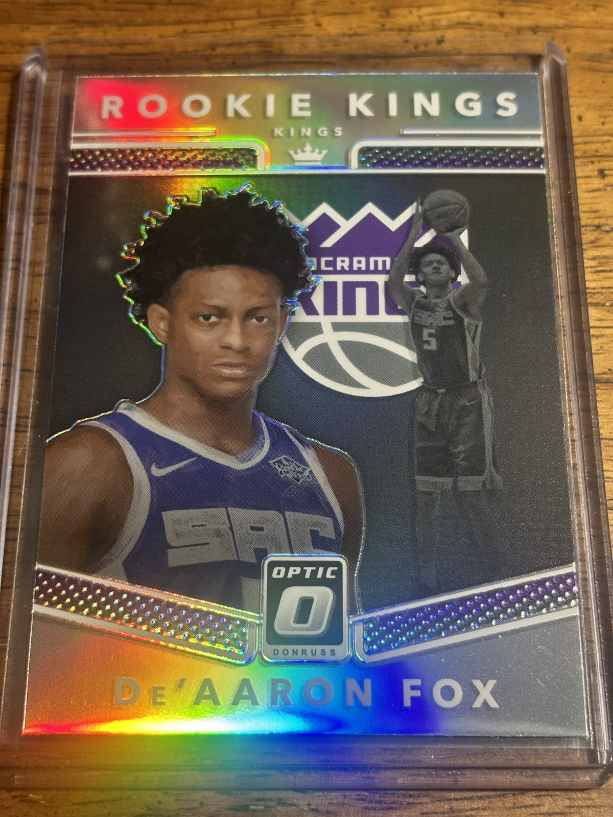 2017-18 Panini Donruss Optic Rookie Kings De'Aaron Fox #5 Holo Silver Prizm RC
