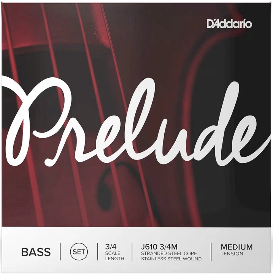 D'Addario Prelude Series Double Bass String Set 3/4 Size - Image 2 of 4