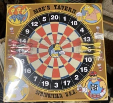 Simpsons Moe's Tavern Magnetic Dart Board New 2002 Homer Barney Duff