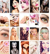 Hair Nail & Foot Care Poster Make-up Salon Spa Decor Manicure Pedicure Art Print