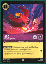 Iago - Reappearing Parrot - Azurite Sea #45 - Disney Lorcana TCG Card