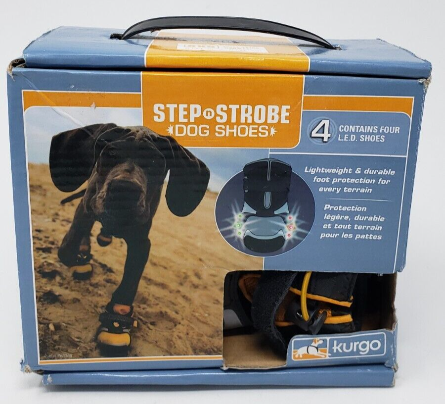 Kurgo Step n Strobe Dog Boot Shoes Set Size XXS eBay