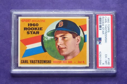 1960 Topps Carl Yastrzemski Rookie  #148  PSA 6 (EX/MT)  **Great Centering**