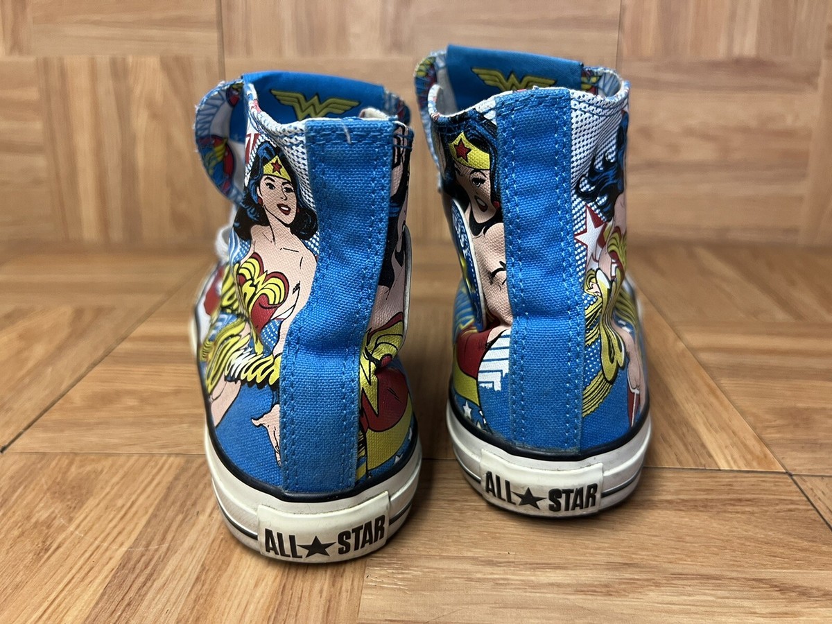 RARE🔥 Converse x Wonder Woman Vintage Comic Print Sz Men's