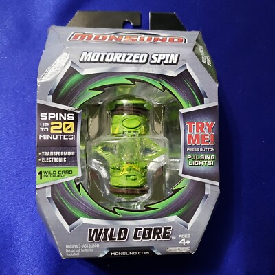 Monsuno Motorized Spin Wild Core - Green -  Wild Tropic Fury, New Sealed 
