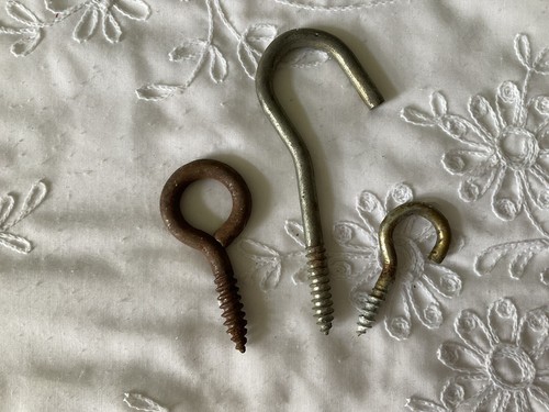 Vintage Decken Wand Haken 6 Stück zum Einschrauben Hängen Pflanzen und mehr Schwerlast - Bild 6 von 7