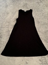 Madewell Sleeveless Tank Dress Womens XS Black Tank Top Tunic Loose Short Shirt