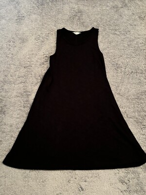 Madewell Sleeveless Tank Dress Womens XS Black Tank Top Tunic Loose Short  Shirt | eBay