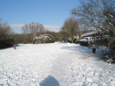 Photo 6x4 Approaching the boundary of Bushy Lease with Ramsdale Avenue Ha c2010