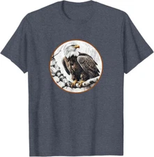 Bald Eagle T-Shirt Retro Bird Tee Design *NEW* 10 Colors by Bird.Fan