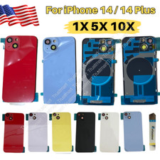 Rear Back Glass Replacement Cover with Camera Lens Lot For iPhone 14/14 Plus