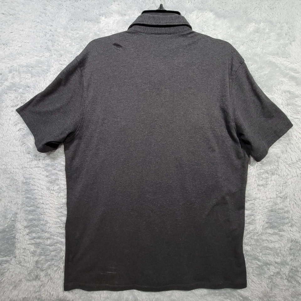 Camisa Polo Michael Kors Para Hombre Grande Gris Manga Corta Bolsillos Algodón Foto 2 de 4