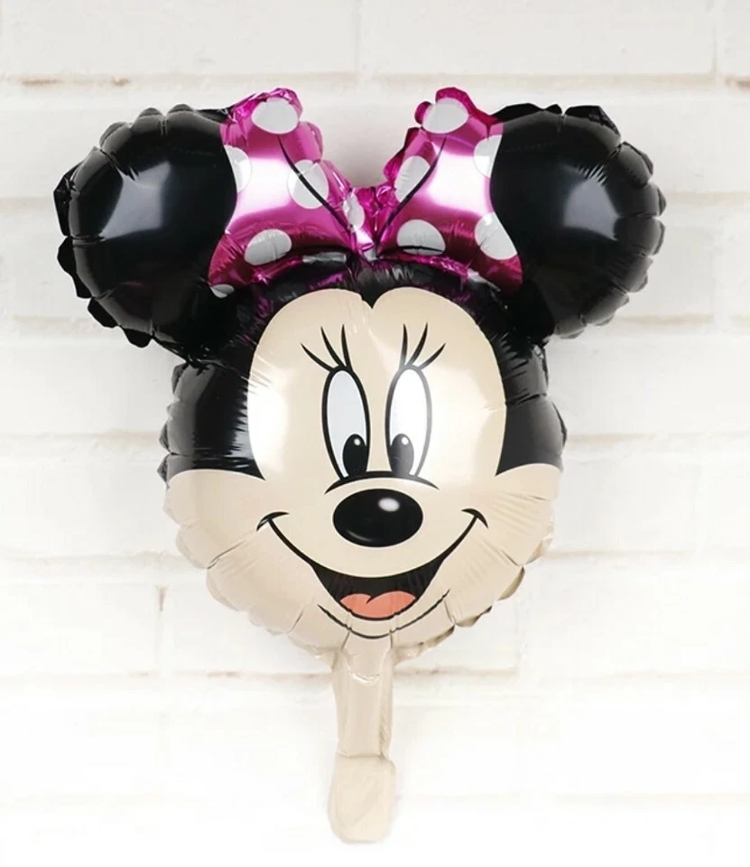 Globos de aluminio con cabeza de Minnie de Mickey Mouse de 16 pulgada 6 set Foto 2 de 4