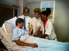 Actor Rob Van Hulst At Dutch Tv Show Medisch Centrum West Historic Old Photo 10