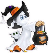 Cute Halloween Ghost Wall Decor Decal