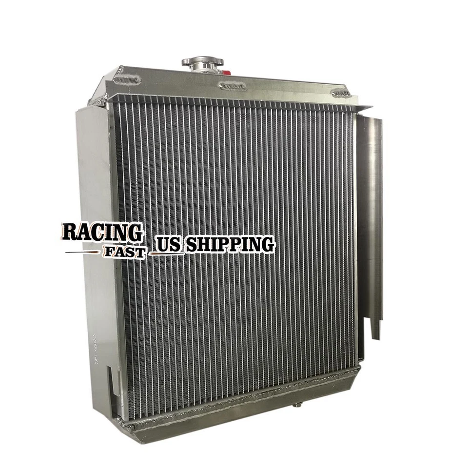 Radiador Aluminio 2 Filas para Land Rover Serie 2A / 3 2.3L Diesel Gas Pulido Foto 3 de 4