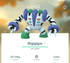 Pokémon - Shiny Regigigas - P T C - 80k stardust - Please see description