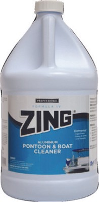 zing advnced formula unpainted aluminum pontoon boat