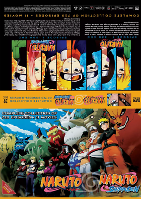 Naruto Complete Collection Episode 1- 720 End+11 Movies English